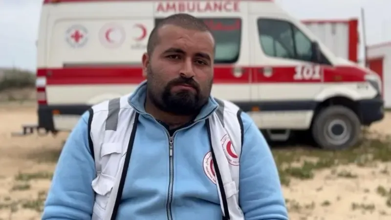 Éramos todos civis': o relato do único sobrevivente do ataque que matou 15 socorristas em Gaza e que contradiz versão de Israel