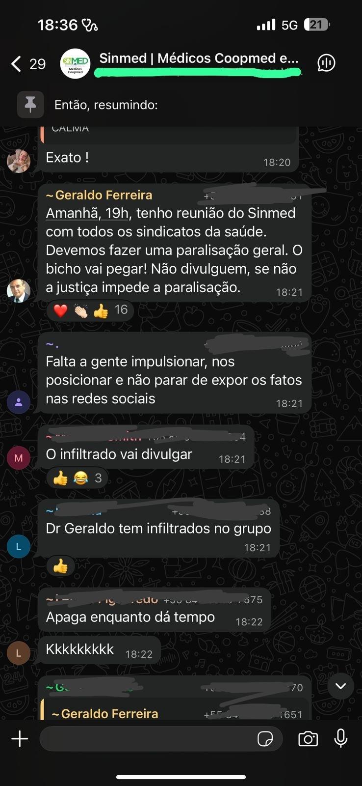 Presidente do Sinmed convoca paralisação da saúde em Natal para defender cooperativa médica