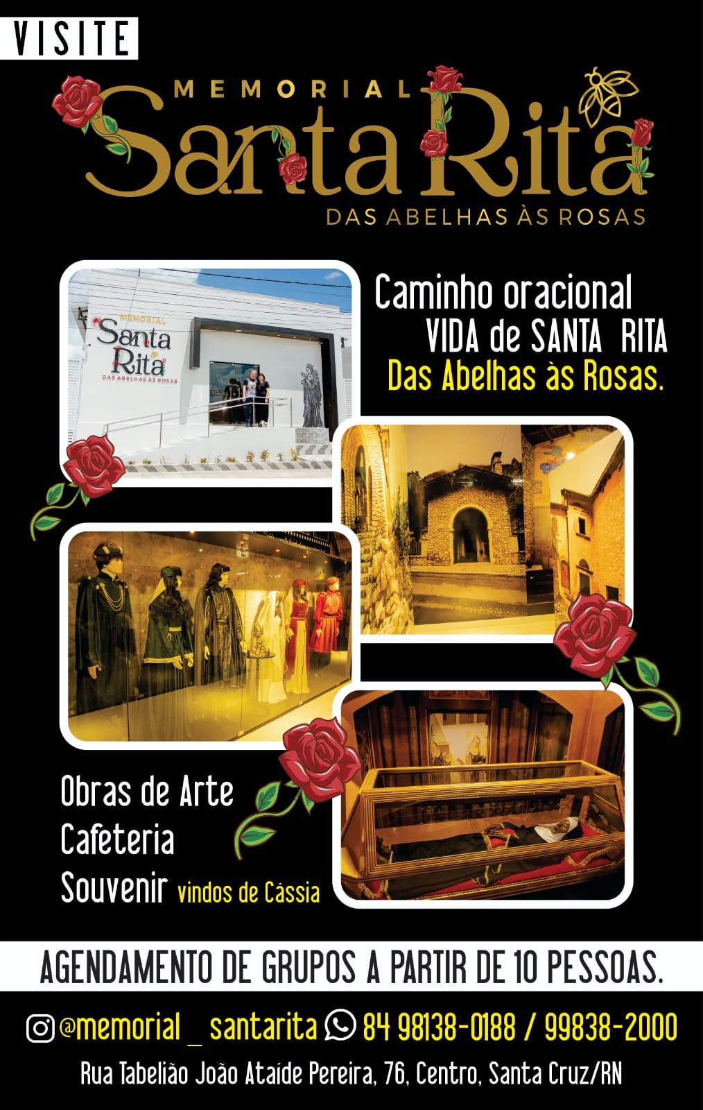 Memorial Santa Rita: Uma viagem espiritual e cultural “Das Abelhas às Rosas” em Santa Cruz/RN
