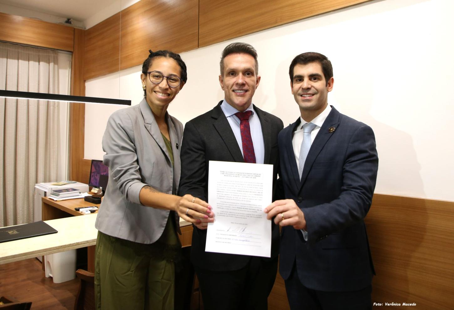 Robson Carvalho assume interinamente presidência da Câmara Municipal de Natal