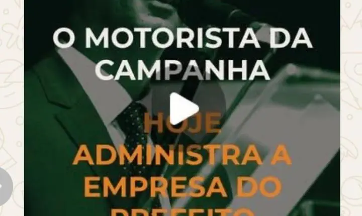 🚨 O motorista contratado pela campanha de Allyson Bezerra em 2024 é hoje o administrador da empresa dele.